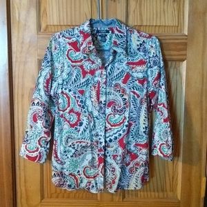Chaps paisley blouse